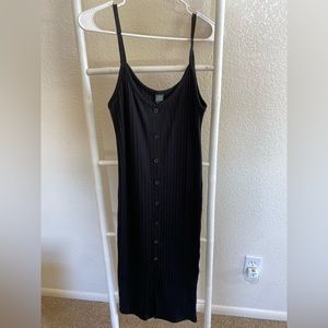 Wild Fable Long Black Dress with Slit